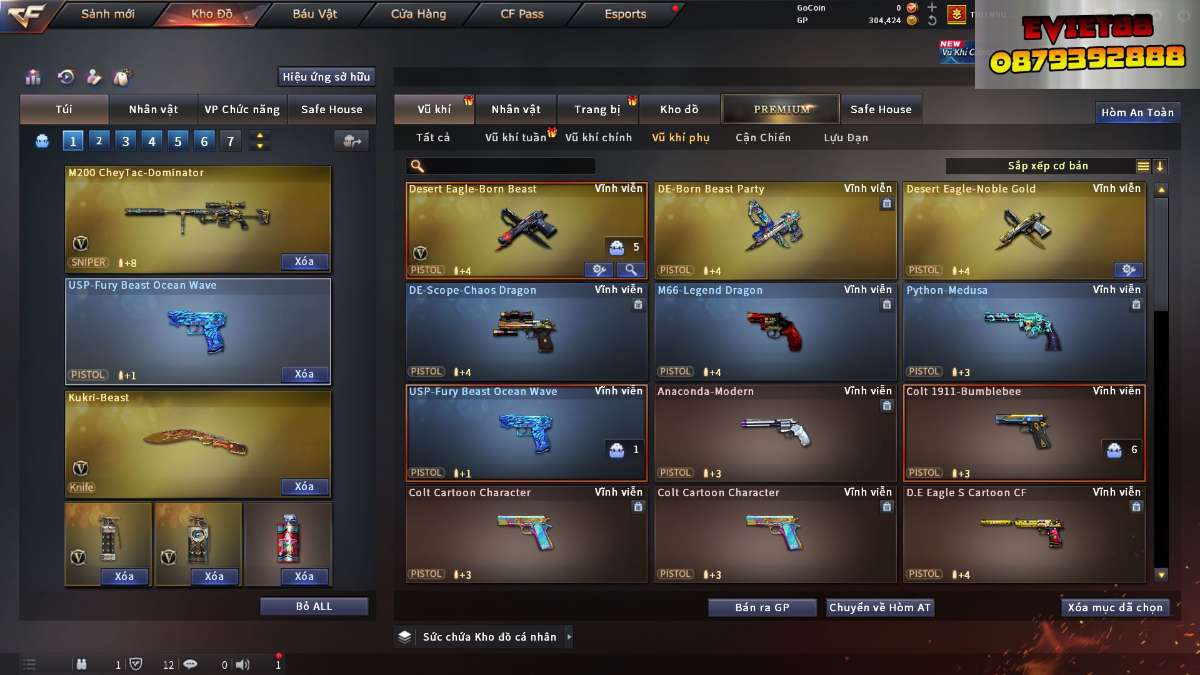 shop acc cf uy tin gia re